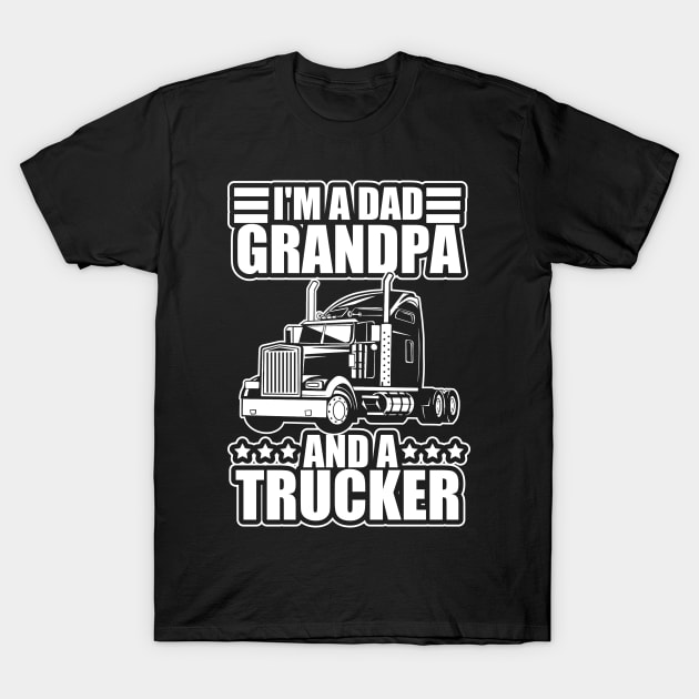 Cool Trucking Outfit for Grandpa Dad T-Shirt by JB.Collection